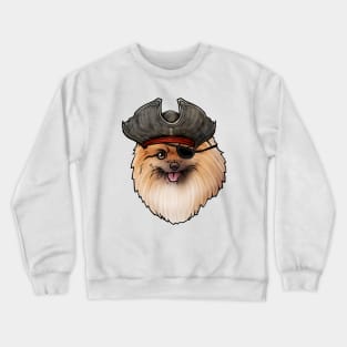 Pomeranian Pirate Crewneck Sweatshirt